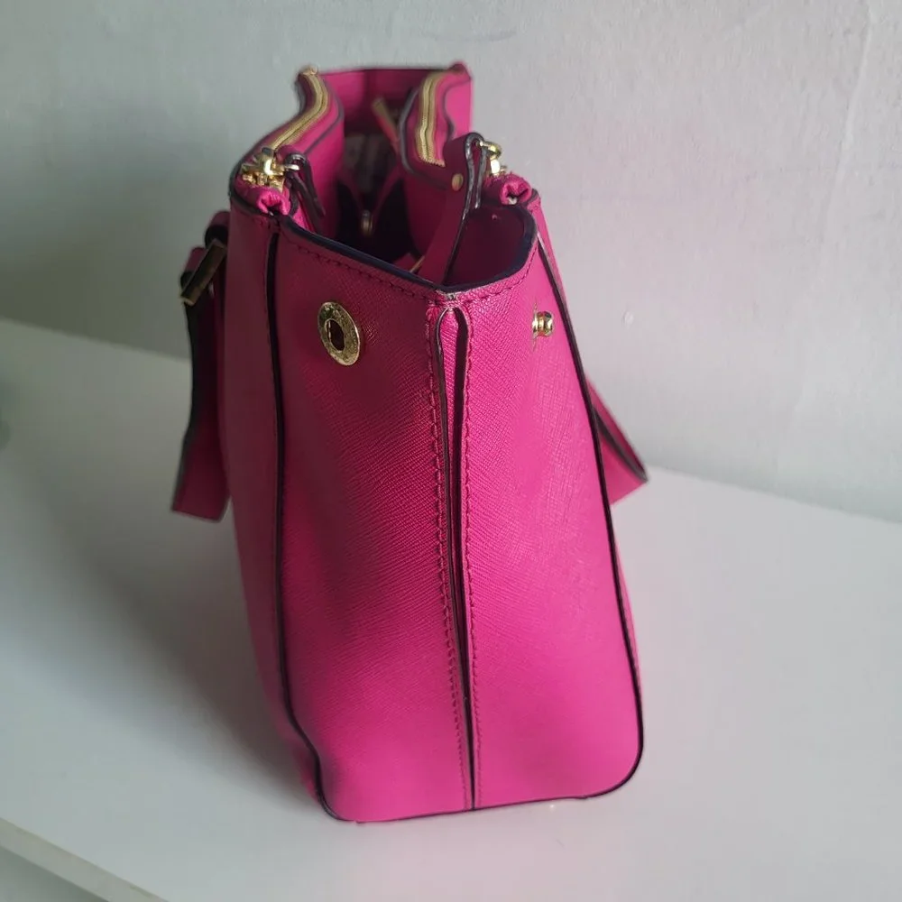 Kate Spade Newbury Lane leather Loden Satchel Crossbody bag + matching wallet - Picture 3 of 11